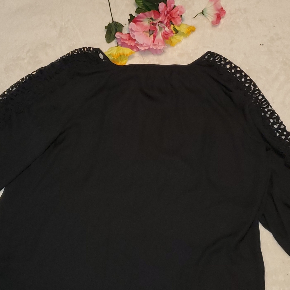 Zac and Rachel black lace blouse